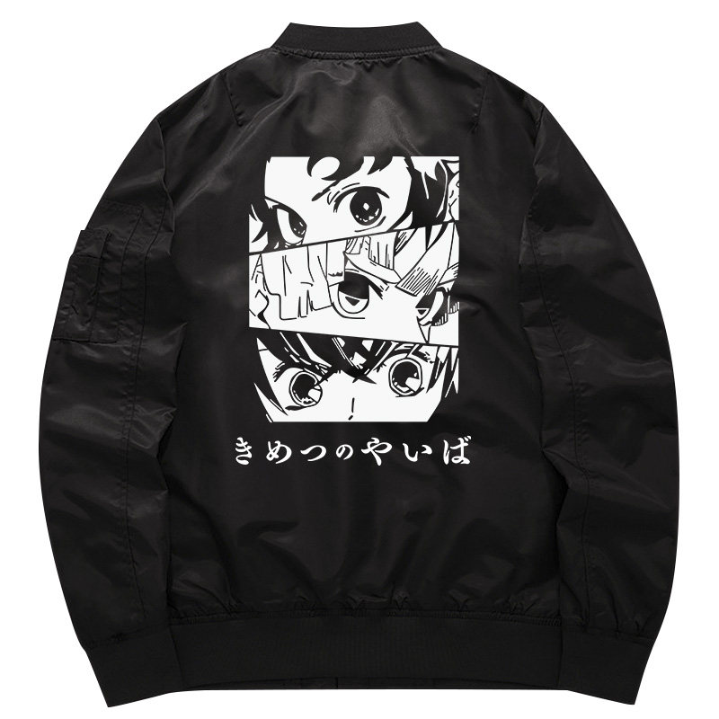 动漫夹克男女衣服潮秋冬外套鬼灭之刃飞行服外套衣服男装外衣,模玩/动漫/周边/娃圈三坑/桌游,动漫T恤/鞋帽/服装,淘宝优惠券,粉丝福利购,淘宝优惠卷