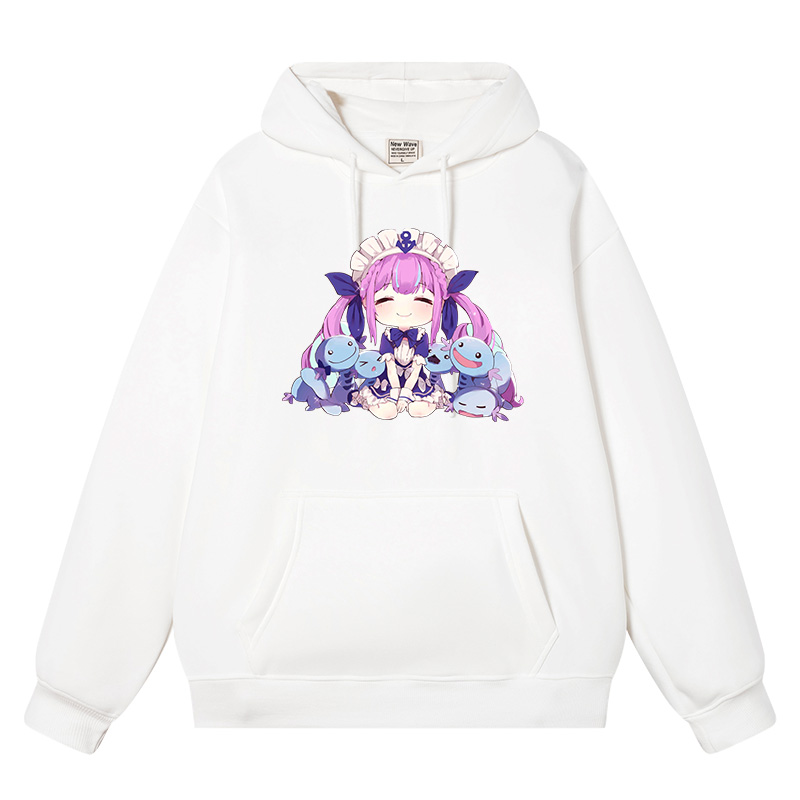 Minato  Vtuber凑阿库娅vtuber阿夸卫衣虚拟主播痛衣服co连帽卫衣