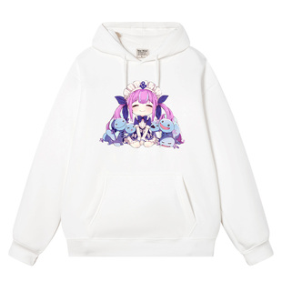 Minato Vtuber凑阿库娅vtuber阿夸卫衣虚拟主播痛衣服co连帽卫衣