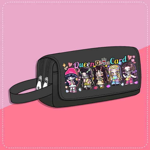 (G)I-DLE专辑应援QUEEN CARD女孩子们gidle同人笔袋收纳文具盒