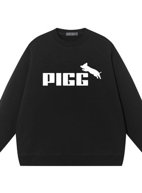 pig恶搞彪猪佩奇衣服圆领宽松