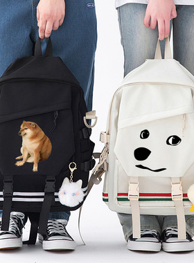 cheems柴犬狗狗肌肉狗神烦狗双肩背包二次元动漫书包男周边双肩包