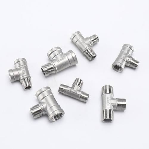 304不锈钢外内内三通内外内三通 外内外三通内 外外内螺纹三通4分