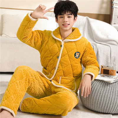 青少年加厚保暖棉袄家居服家居服