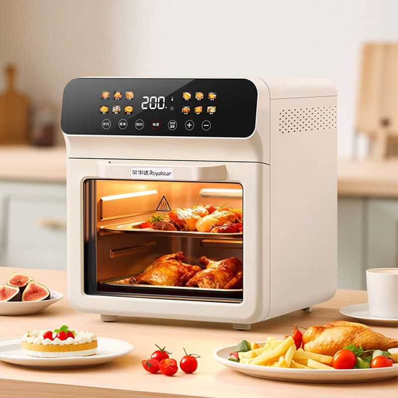荣事达电烤箱新款家用触控空气炸锅大容量可视免翻面多功能一体锅