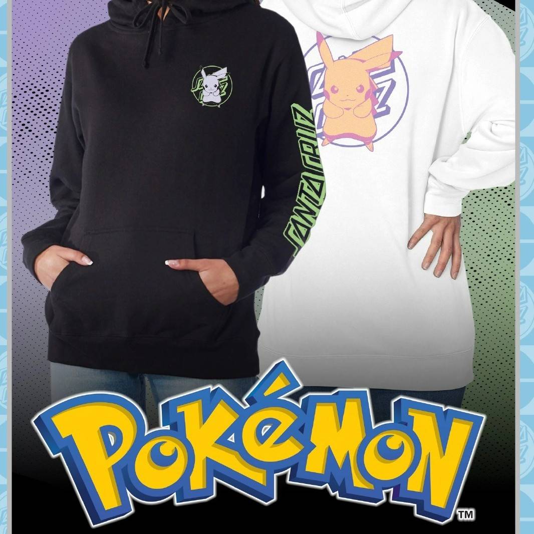 宝可梦滑板T恤SantaCruz卫衣板面