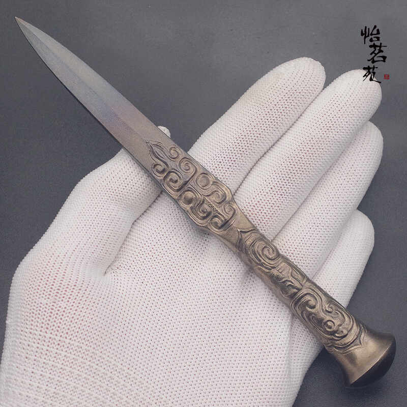 龙泉剑村胡小军不锈钢茶饼撬刀普洱茶刀专用开普洱茶砖撬茶饼工具