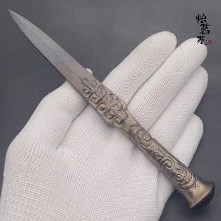 龙泉剑村胡小军不锈钢茶饼撬刀普洱茶刀专用开普洱茶砖撬茶饼工具