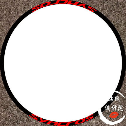 适用于SYNCROS公路车轮组贴纸自行车轮圈贴纸碳纤维轮毂贴纸定制