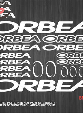 适用于ORBEA自行车贴纸公路车车架防水反光贴单车贴纸定制