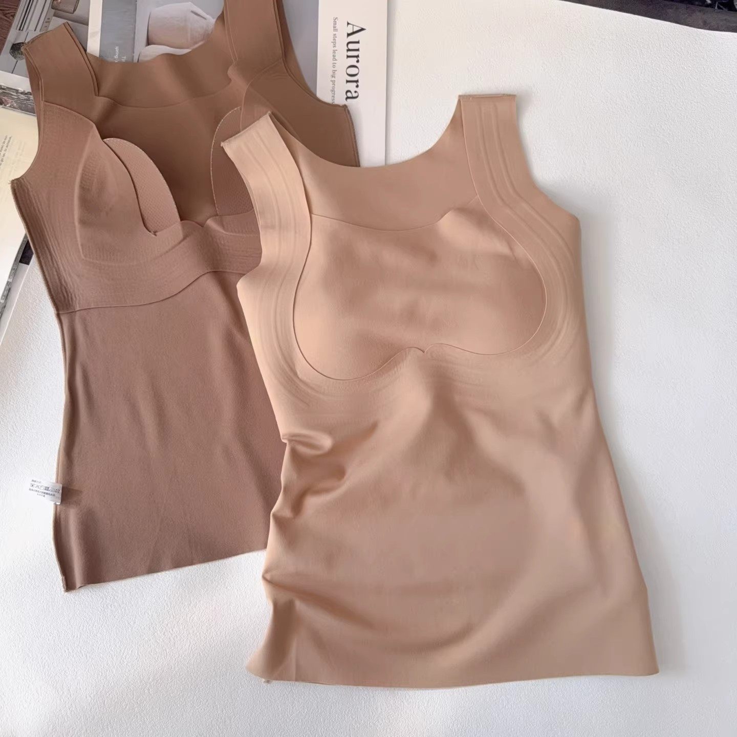 大胸显小发热无痕保暖背心女免穿内衣兔耳朵杯防下垂紧身内搭打底,女士内衣/男士内衣/家居服,保暖背心,淘宝优惠券,粉丝福利购,淘宝优惠卷