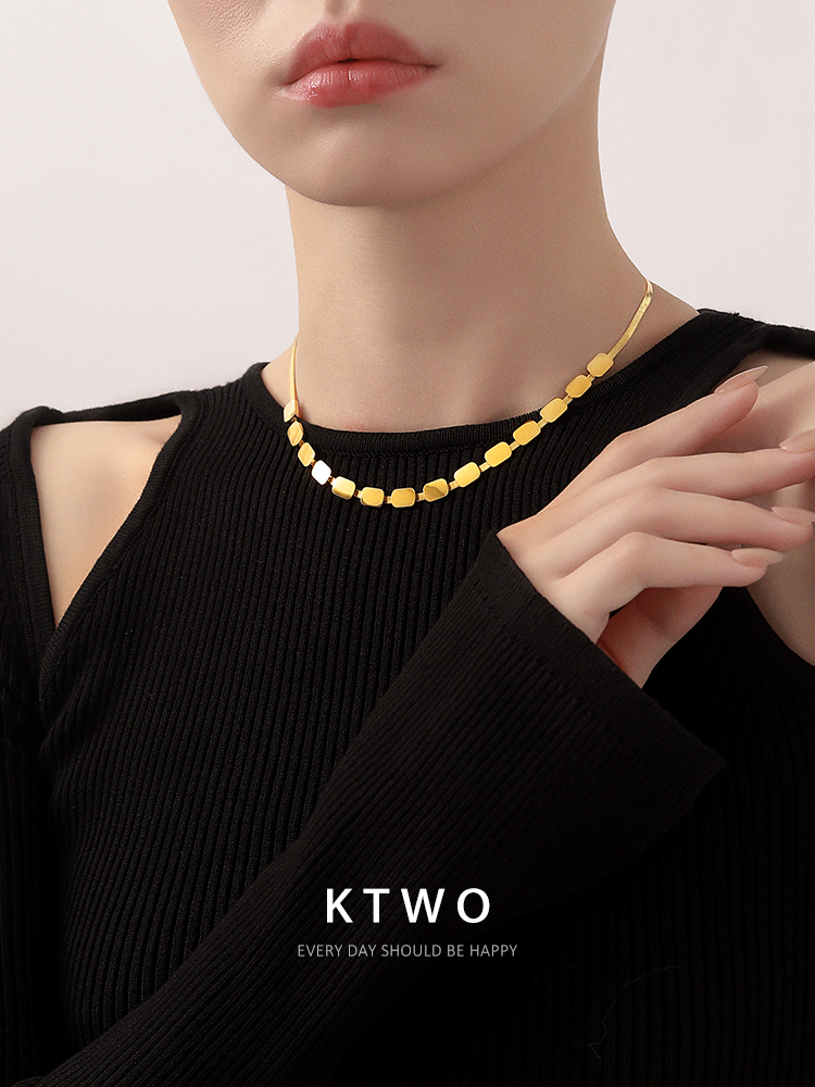 高级感项链女小众设计锁骨链饰品