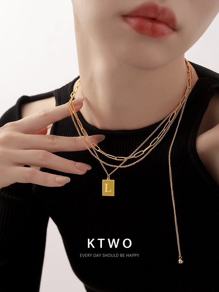 潮酷项链女高级设计感潮流男款