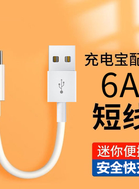 0.3米充电宝短线Type-C6A超级快充适用华为小米vivOPPO快充充电线