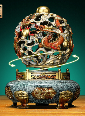 全铜九转干坤鼎摆件时来运转办公室前台装饰摆饰公司乔迁开业礼品