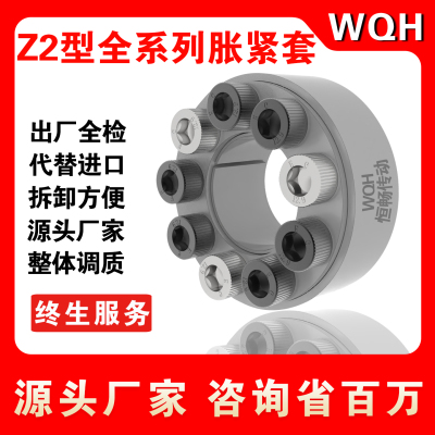 涨紧套Z2胀紧套 ZT2免键轴套 EUX66胀紧联结套  WQH200胀套膨胀套