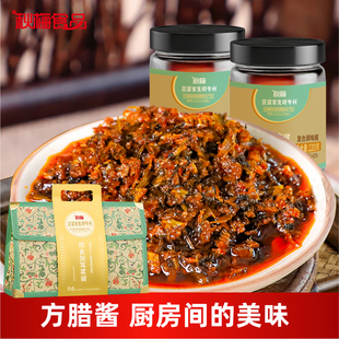 秋梅即食倒笃菜酱开胃拌饭下饭伴侣220g*4瓶礼盒装