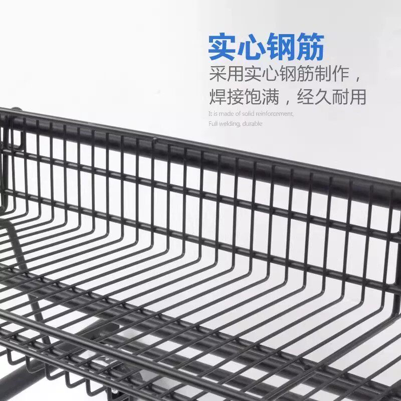 超市陈列多层可移动饮料百货水果展示车货架网层展示架关联促销车