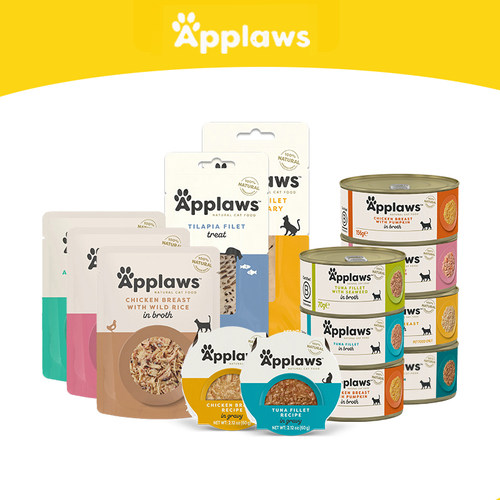 【全系列】爱普士Applaws罐头猫餐包餐杯鱼柳零食补水增肥