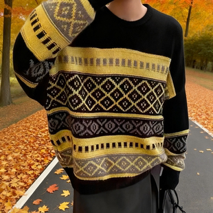 上衣外套9614 针织衫 毛衣女2025年新款 宽松外穿慵懒风秋冬套头时尚