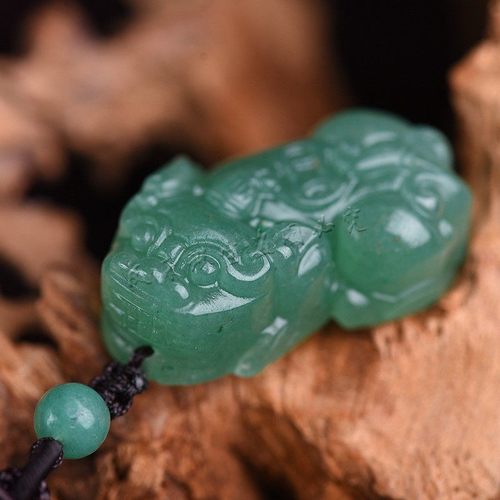 天然东陵玉貔貅吊坠男女款项链