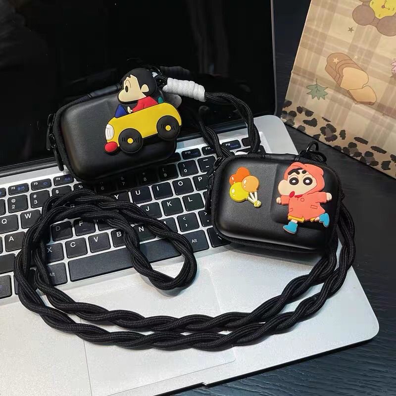 卡通蜡笔小新适用大疆action6/5pro/4/3收纳包影石360AcePro2硬盒