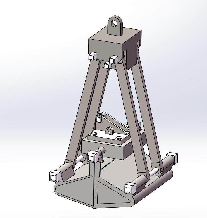 j427-某型号起重机抓斗结构设计cad图纸