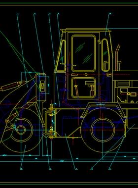 CL131-ZL05装载机总体及其工作装置设计\微型轮式装载机CAD图纸
