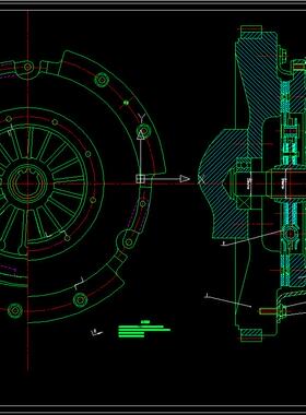 CL010-离合器设计\汽车离合器【说明+CAD图纸】