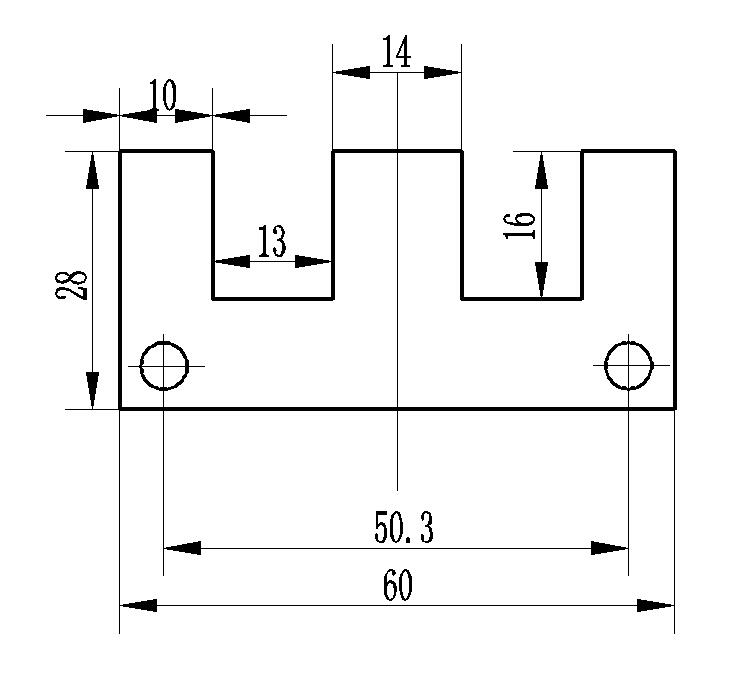 CM264-变压器垫板冲压模具设计\硅钢片铁芯片E垫片铁心片山型垫片