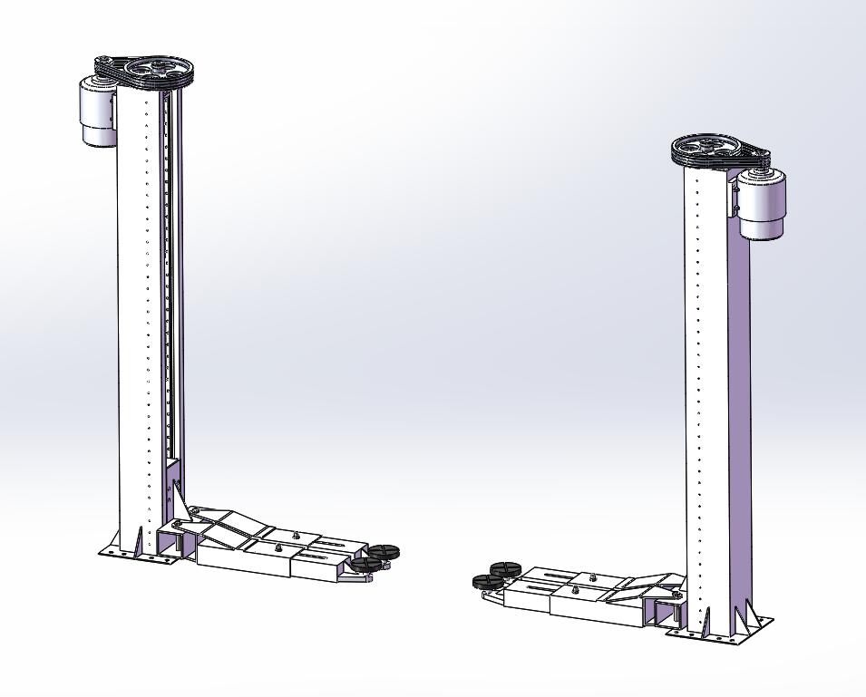 J455-双柱式升降机设计【举升机】CAD图纸