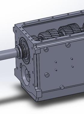 CL040-低速载重汽车变速箱设计【三轴四档+SW三维图变速器CAD图纸