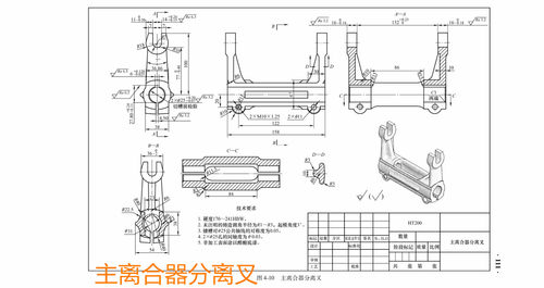 D159-主离合器分离叉机械加工工艺及夹具三维设计CAD图
