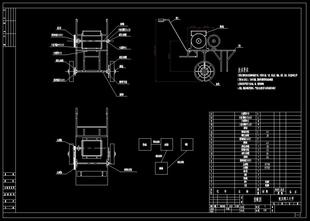 行走及功能转换机构 J515 传动 动力 图 小型荞麦播种机设计