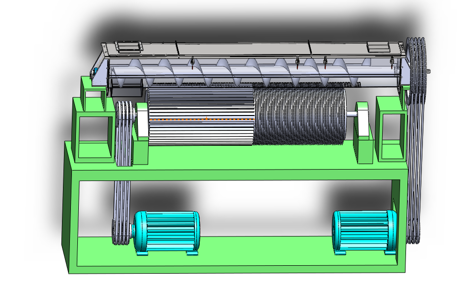 J043-板栗去皮机设计含solidwork三维设计/坚果破壳机剥皮CAD图纸