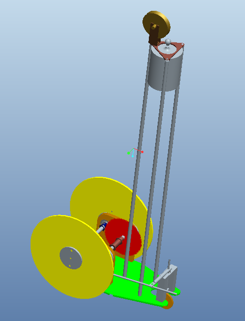 j144-无碳小车s型proe设计cad图纸