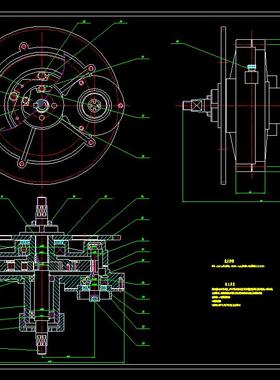 J1092-新型电动自行车传动装置开发设计CAD图