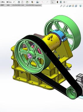 J1501-PE400×600复摆颚式破碎机的设计-鄂式[SW三维+CAD图+说明]