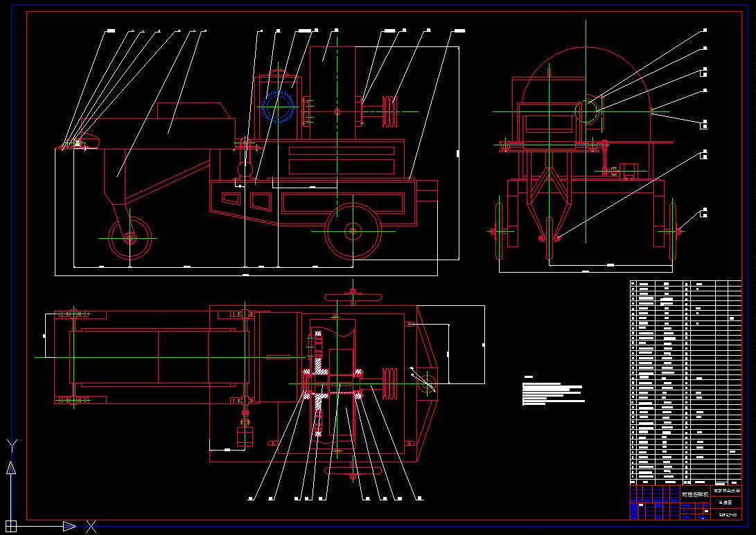 j073-一种树枝粉碎机的设计cad图纸