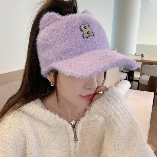 空顶针织帽百搭女秋冬季舒适保暖