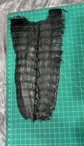 非洲尼罗河鳄鱼皮料，手工皮具diy皮料鳄鱼纹大鱼碎料标价为卖价