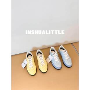 26s新款 INSHUA 限定色 近期新宠 女2cm 格纹字母休闲运动鞋