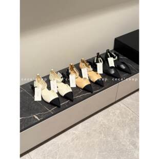 INSHUA 尖头珍珠链条凉鞋 平底单鞋 26FW 美迷糊了 新品