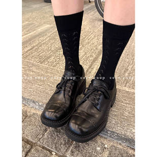 女 INSHUA法式 擦色做旧小皮鞋 德比鞋 26FW 复古 新品