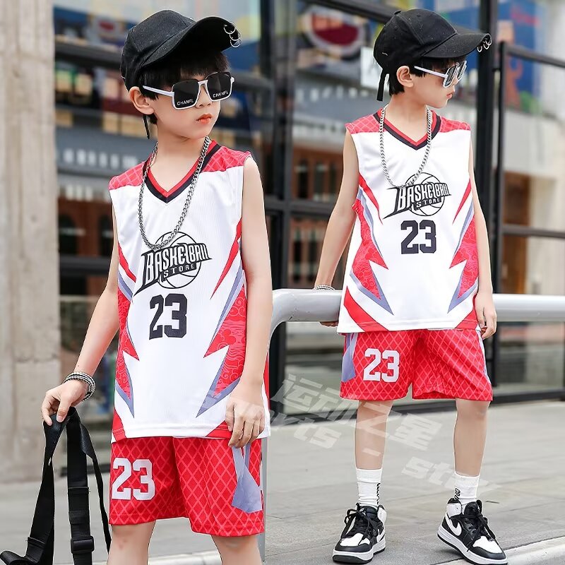 儿童球衣篮球男女孩订制幼儿短袖篮球训练服比赛队服演出服体能服