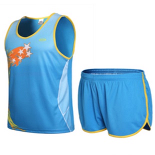 男女款田径服训练套装田径背心短裤比赛服跑步服舒适透气可印号