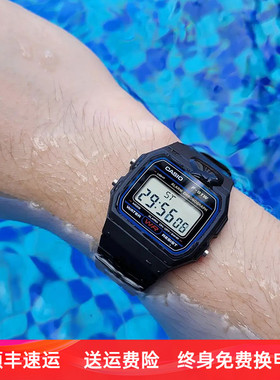 casio卡西欧手表小方块复古电子男表小银块方表A158W A168 f91w