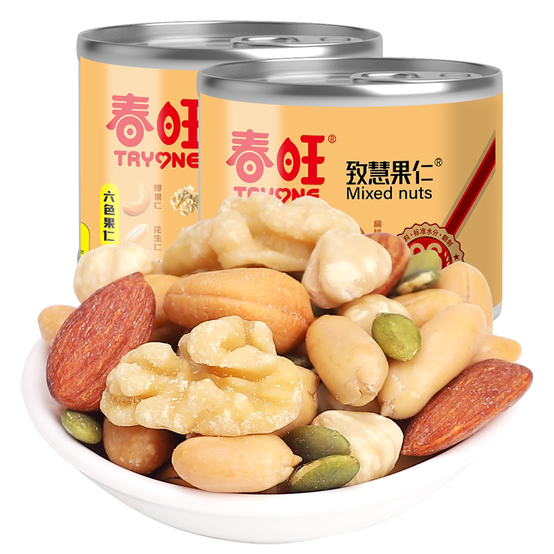 春旺7种坚果果仁罐装炒货临沂