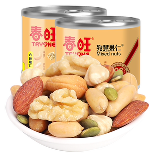 春旺致慧果仁 罐装炒货临沂特产雪花酥原料6味坚果仁102g*2罐