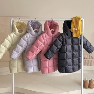 童装儿童羽绒棉服中长款冬季男童女童加厚外套大中小童保暖外穿袄